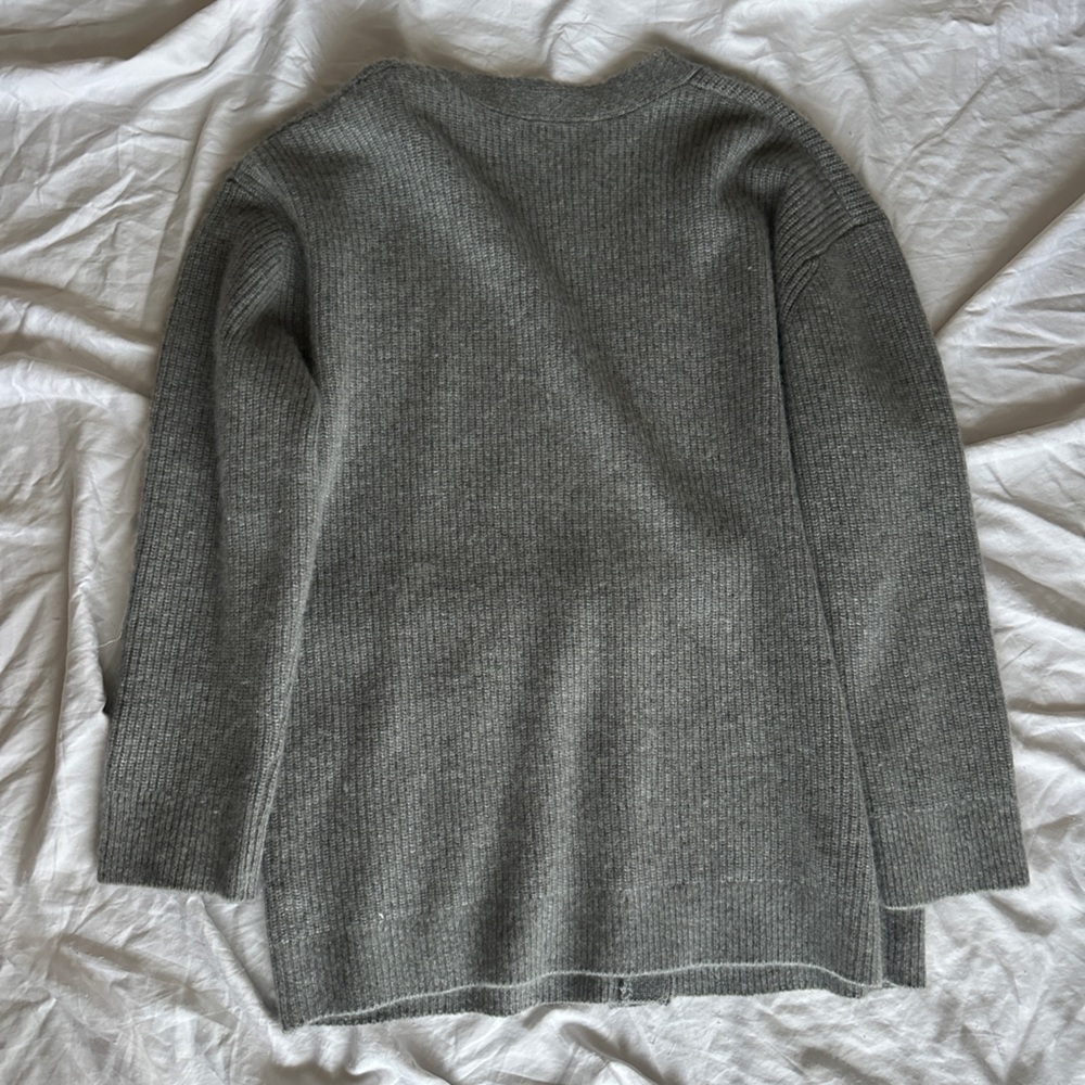 Quince Gray Women's Cardigan Sweater - Picture 4 of 6